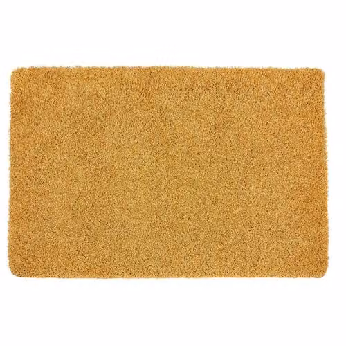 My Mat Yellow Non-Slip Washable Shaggy Rectangular Rug W: 80 cm, L: 120 cm