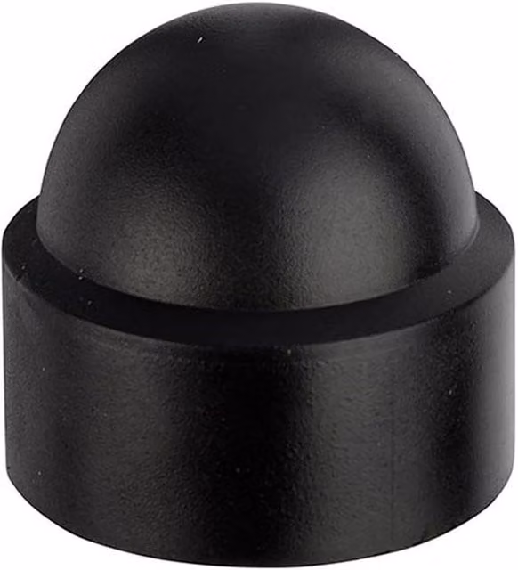 Unifix Black Plastic M6 Cover Caps, Pack of 100