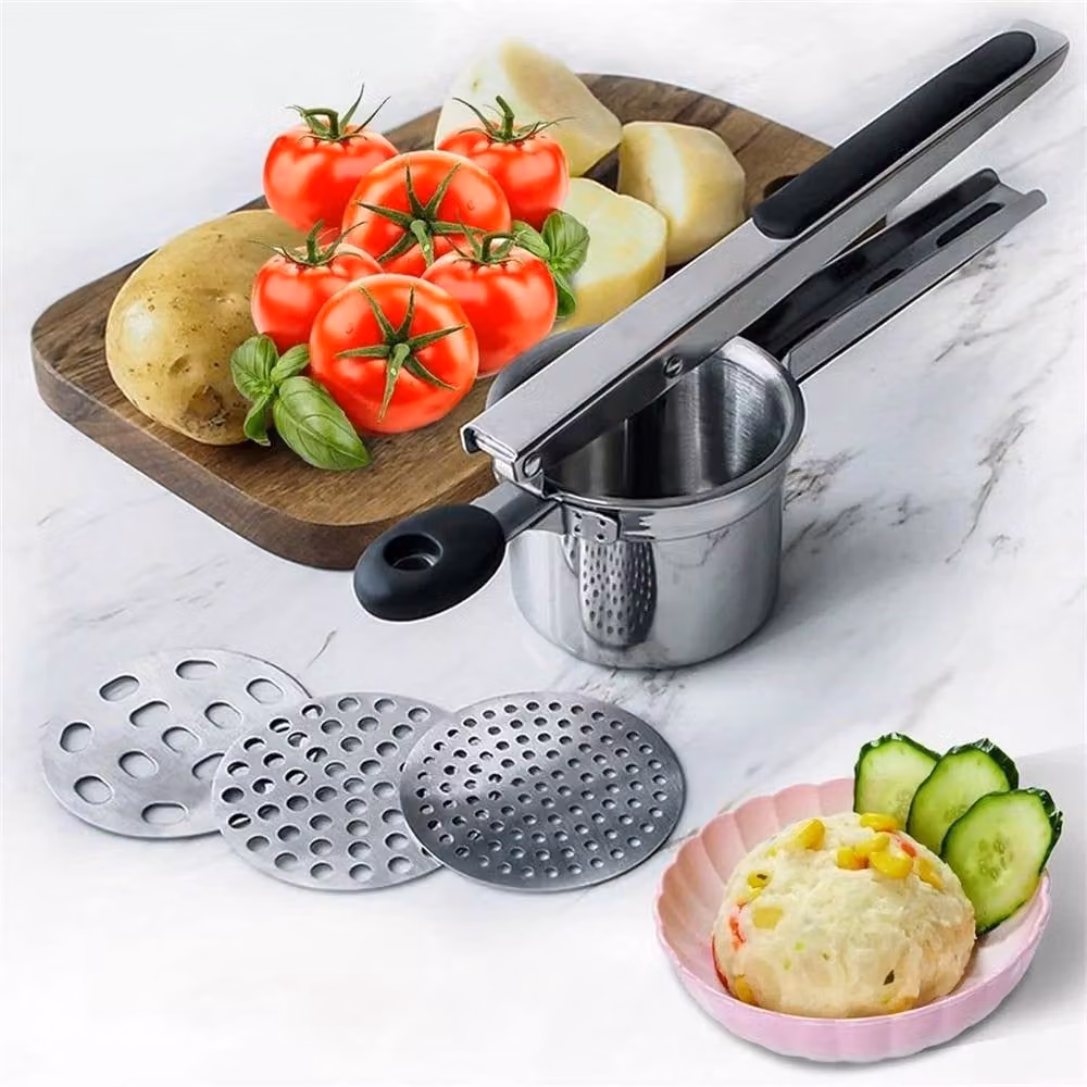 Nordara Stainless Steel Potato Ricer Masher in Silver – 3