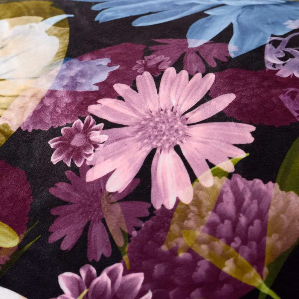 Portfolio Home Elena Floral Microfibre Duvet Cover Set with Pillowcase, Multicolour, Duvet Cover: 200 x 200 cm, Pillowcase: 50 x 75 cm – 4