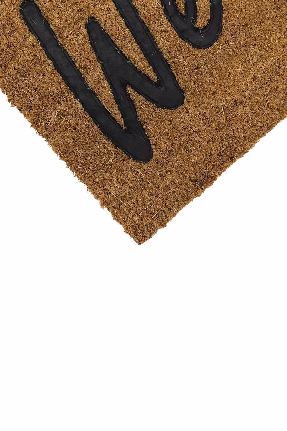 JVL Coir Doormat with Rubber PVC Backing, Brown and Beige, W: 40 cm, D: 60 cm – 9