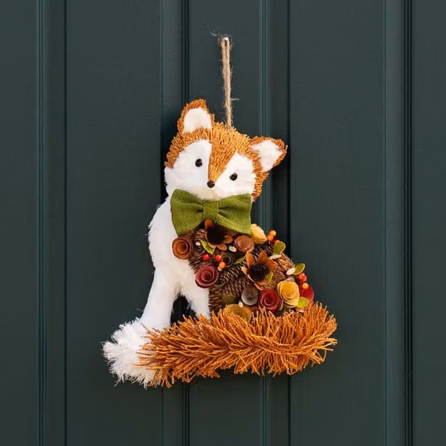 Scottish Everlastings Ltd Brown Rustic Fox Hanging Figure, Height: 35 cm