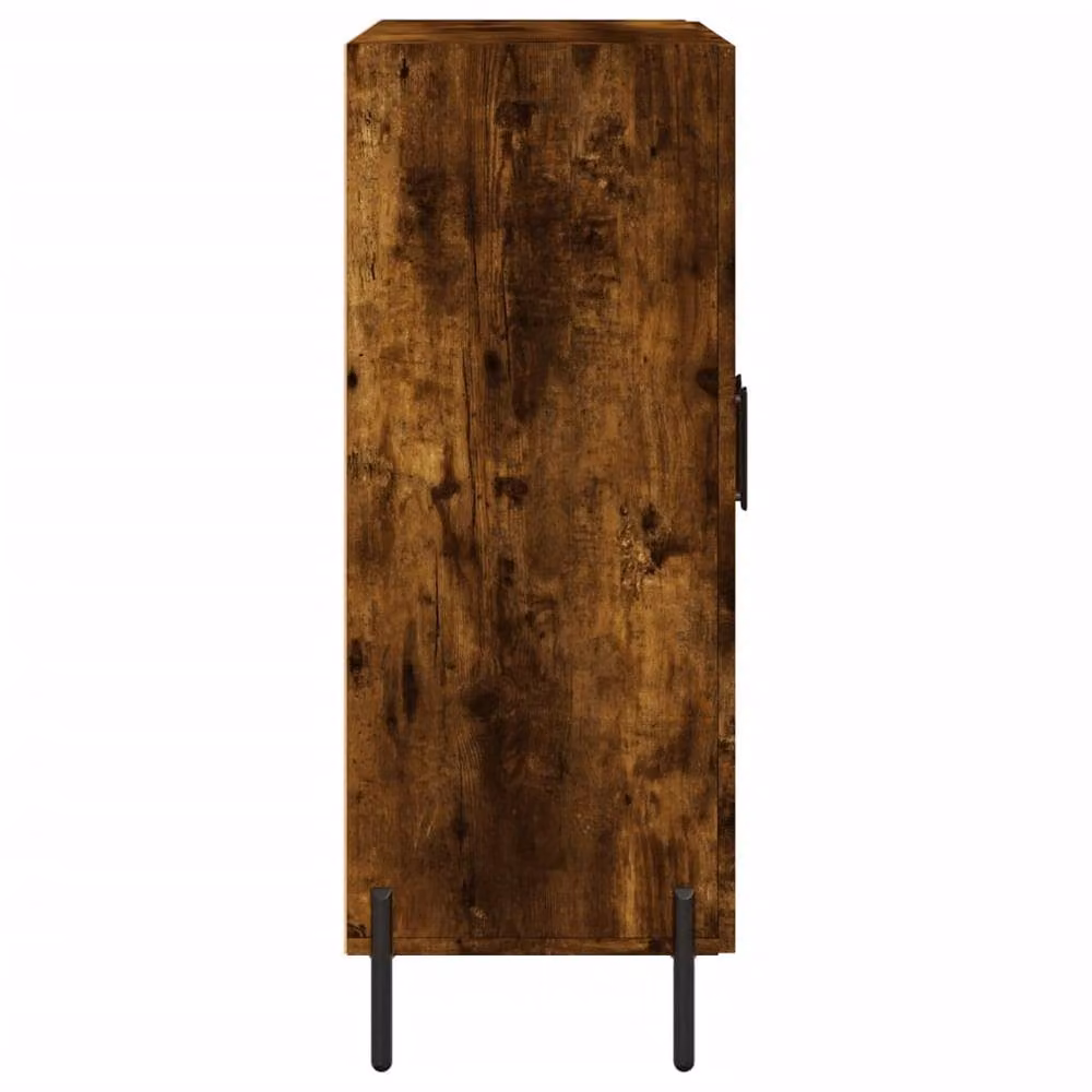 Berkfield Home Industrial Sideboard in Smoked Oak and Brown, W/D/H: 69.5 x 34 x 90 cm – 5