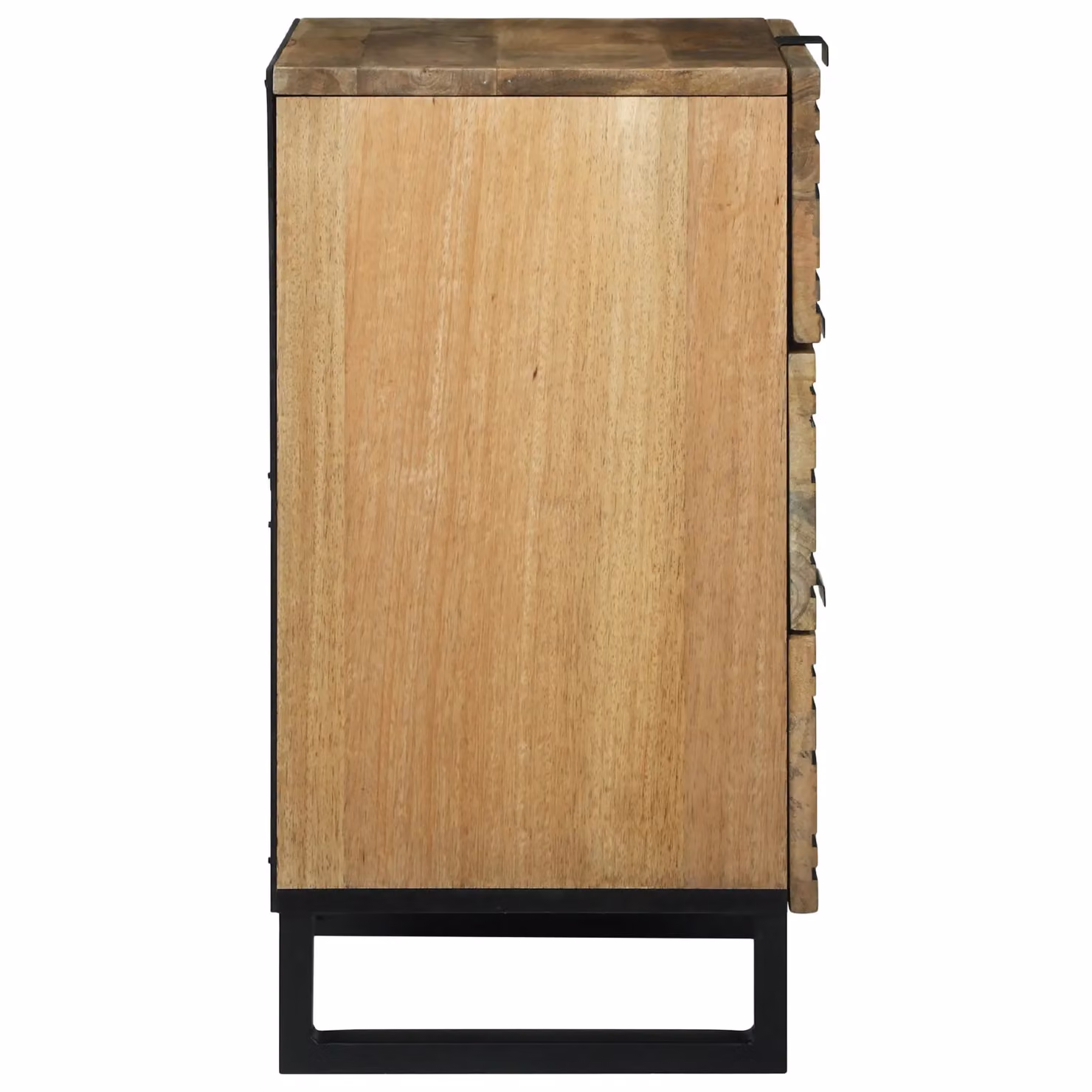 Berkfield Home Bedside Cabinet in Brown Solid Mango Wood, W/D/H: 50 x 33 x 60 cm – 3