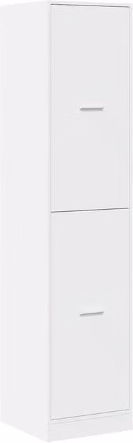 Berkfield Home Elegant Apothecary Cabinet in White, W/D/H: 40 x 41 x 174.5 cm