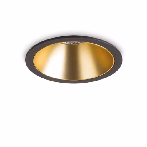 Netlighting Game 12cm LED Recessed Downlight in Black and Gold with 2700K Warm White Light