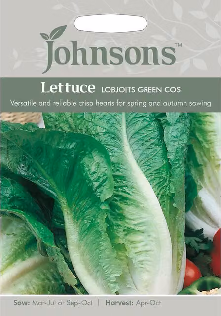 Johnsons Green Cos Lettuce Lobjoits Vegetable Seeds