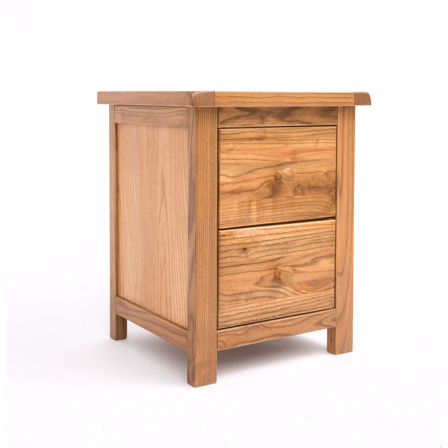 Cabinet Bits Trivento 2 Drawer Bedside Table in Sand and Brown Wood – 2