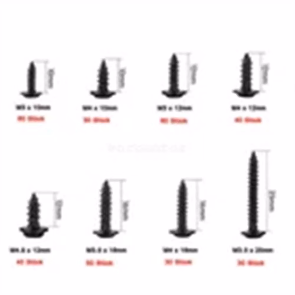 Nordara Black Self-Drilling Steel Wafer Head Phillips Screws for Timber and Metal, Length: 165 mm – 2