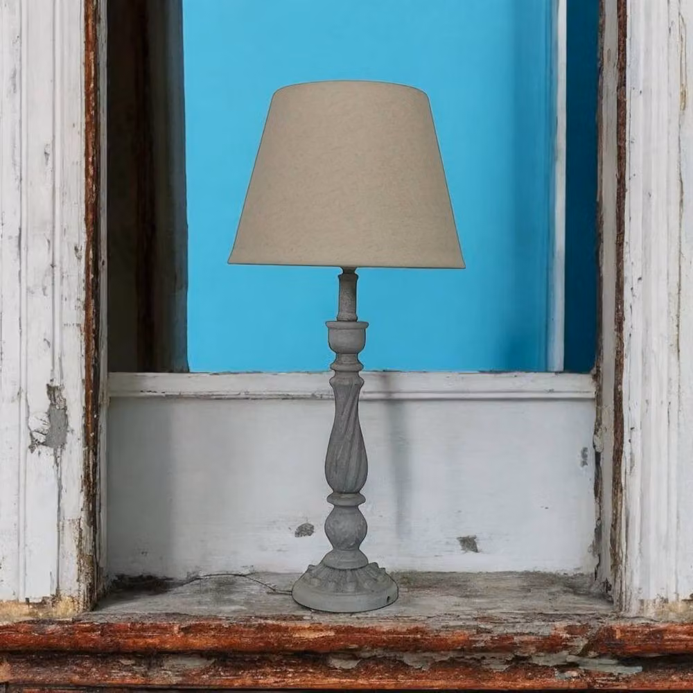 ii Minster Tabletop Lamp and Shade in Grey, W/D/H: 12 x 12 x 54 cm – 6