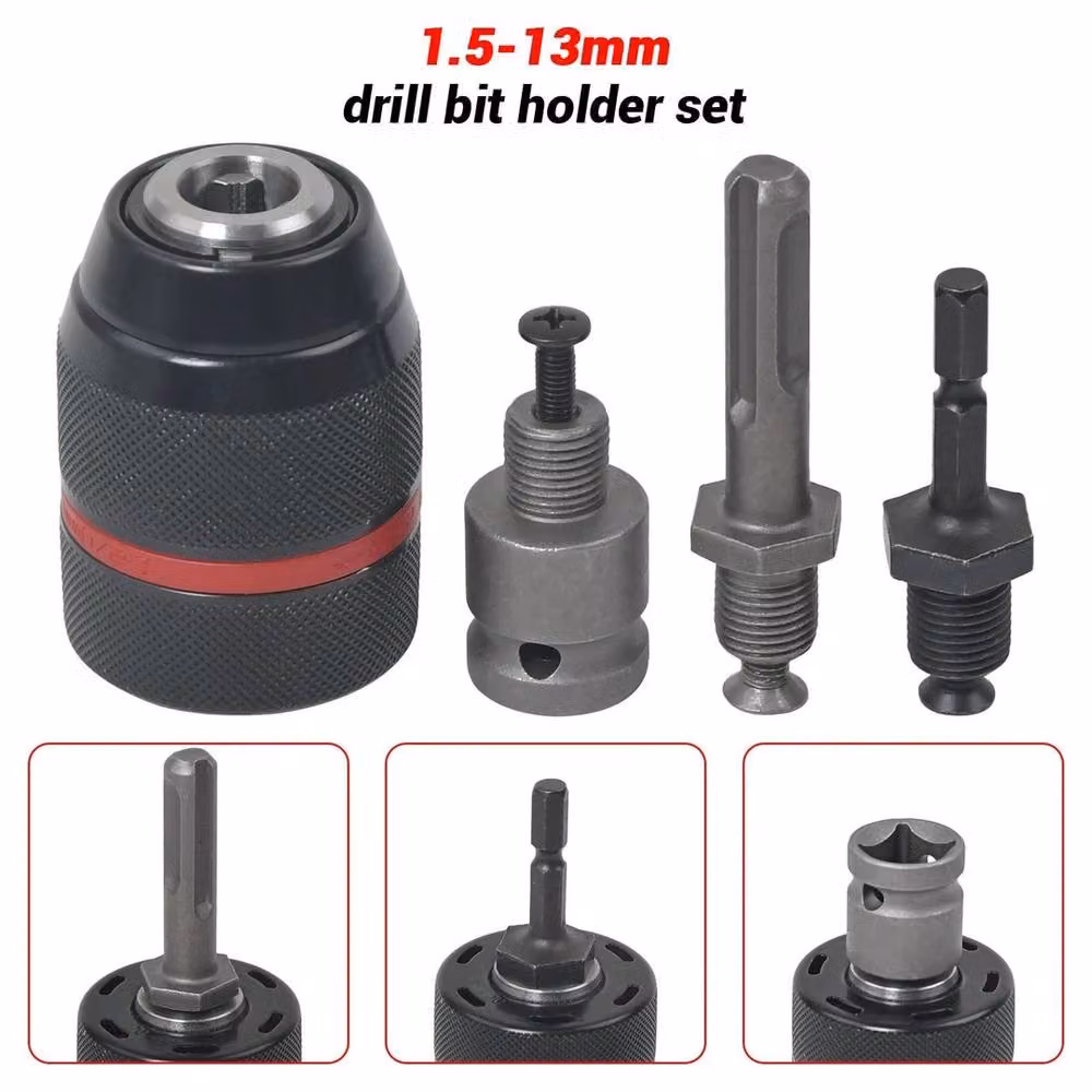 Nordara Black Steel 1.5-13mm Keyless SDS-PLUS Drill Chuck – 3