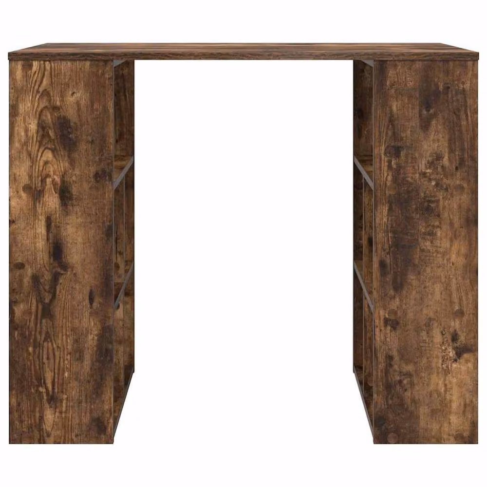 Berkfield Home Smoked Oak Corner Desk in Brown Engineered Wood – 4