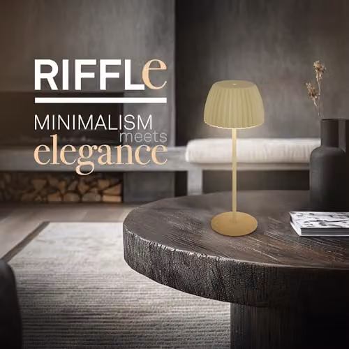 Briloner Riffle Rechargeable LED Table Lamp, IP44 Dimmable Touch Control, Green, H 36.5 x W 14.5 x D 14.5 cm – 2