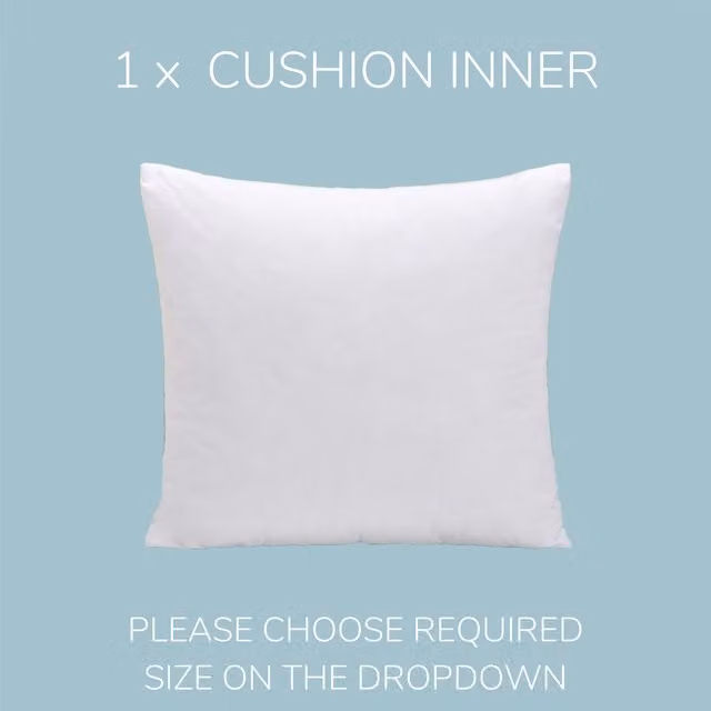 HomeSpace Direct White Square Duck Feather Cushion Inner, 45 x 45 cm