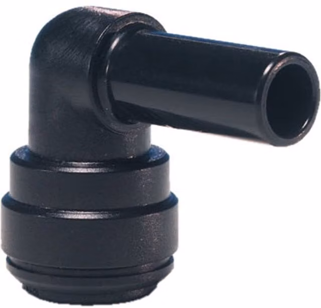 John Guest Speedfit 12mm Plug In Stem Elbow PM221212E Grey (Pack of 4)