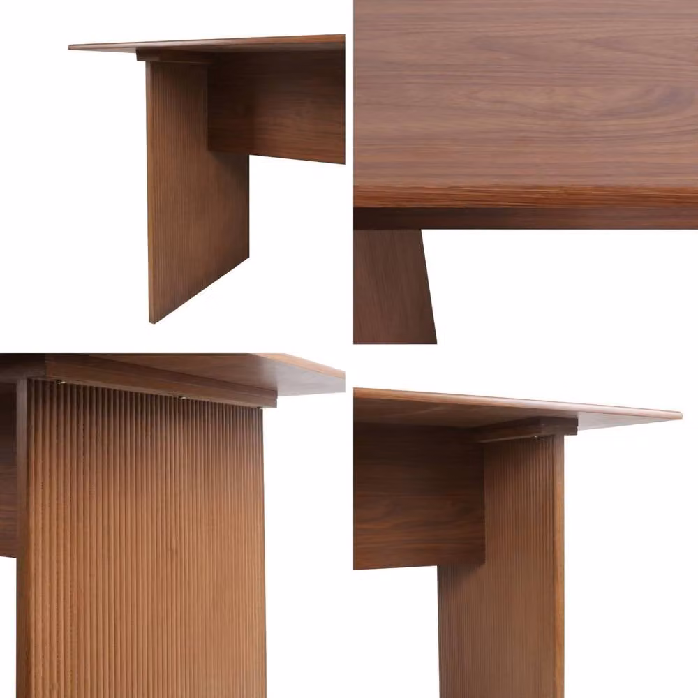 sweeek Rectangular Modern Dining Table in Brown, W/D/H: 170 x 80 x 75 cm – 3