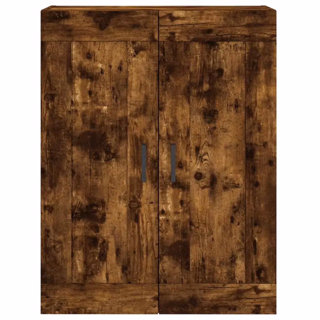 Berkfield Home Set of 2 Wall Mounted Cabinets in Smoked Oak Brown Engineered Wood – 3