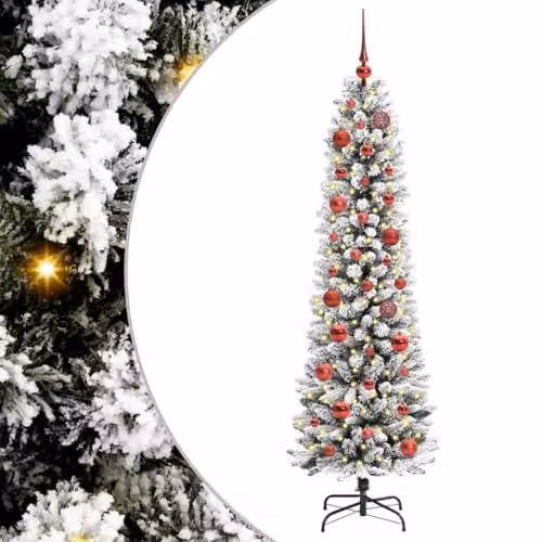 vidaXL Artificial White Christmas Tree, Height: 150 cm – 1