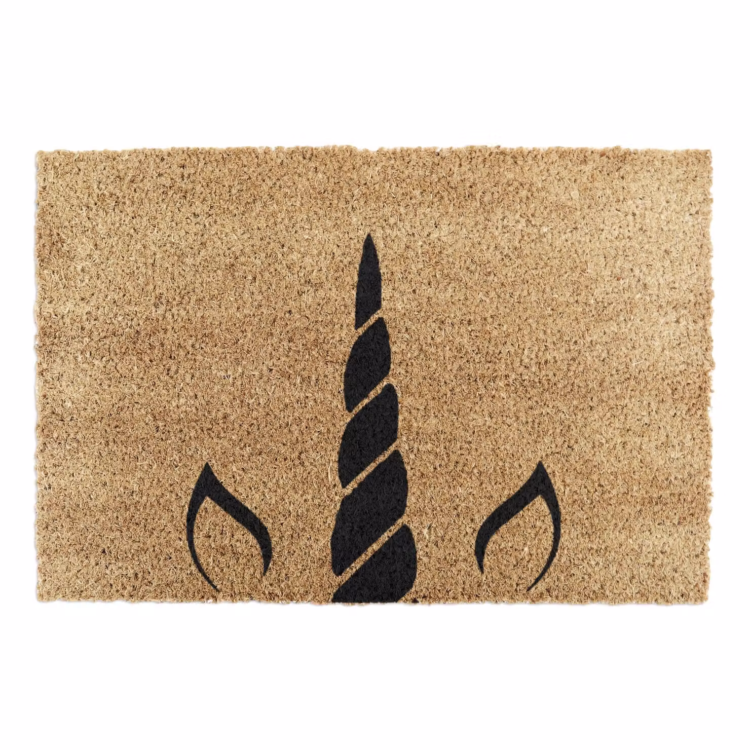 Artsy Mats Unicorn Horn Doormat in Black and Brown, W/D/H: 60 x 40 cm – 4