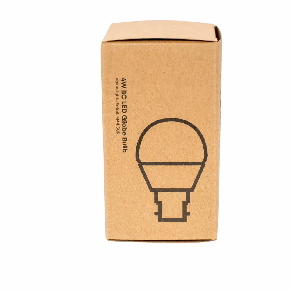 ValueLights Pack of 2 Warm White 4W B22 Globe LED Bulbs – 2