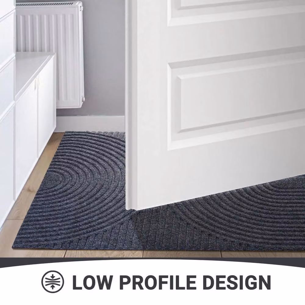 Pawnora Large Washable Non-Slip Door Mat in Light Grey, W: 100 cm, L: 190 cm – 4