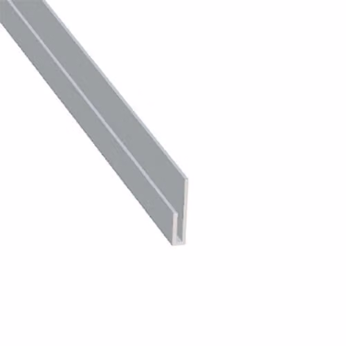 ARP Powder Coated Aluminium U-Profile Soffit J Trim, White (9016 Matt), W/D/H: 40 x 20 mm, Length: 3 m
