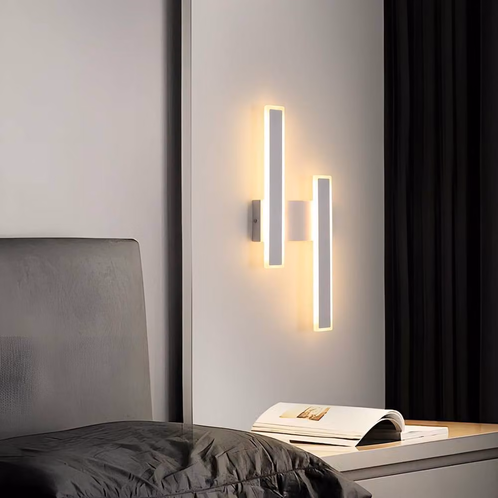 Goeco Modern LED Wall Light, 32 W, Warm White 3000 K, White – 3