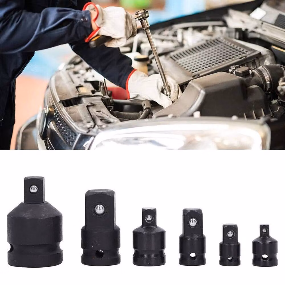 SPETLEK 6 Piece Impact Socket Adapter and Reducer Kit in Black Stainless Steel – 3