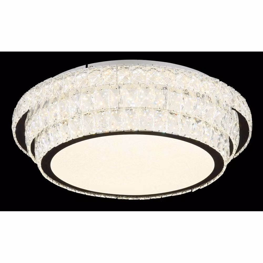 Netlighting Klara LED Ceiling Light in Chrome and Silver with Remote Control and Dimmable CCT – 2