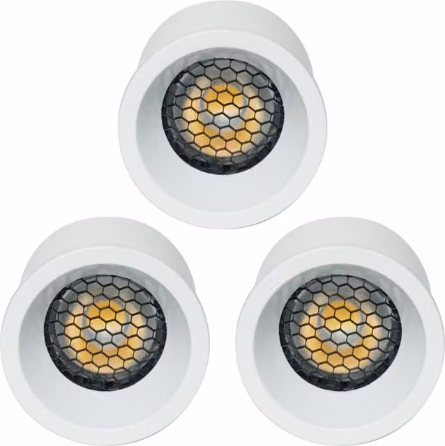 Litecraft 3 Pack of 5W GU10 Dimmable Cool White LED Bulbs with Reflector in White