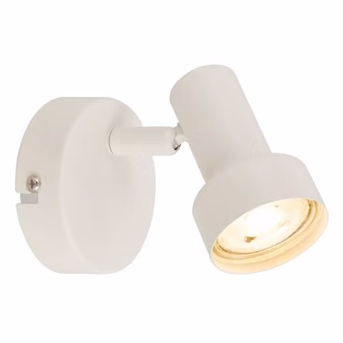 Briloner Adjustable White Wall Light with GU10 Socket, W/D/H: 8 x 10.5 cm