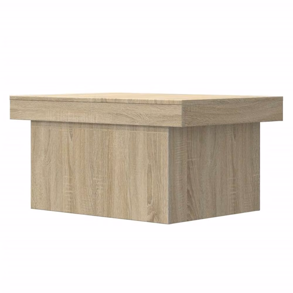 Berkfield Home Sonoma Oak Decorative Coffee Table in Light Brown, W/D/H: 100 x 55 x 40 cm – 2