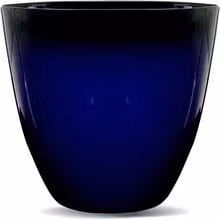 Gr8 Garden Blue Ceramic Egg Cup Planter with Red Glazed Effect