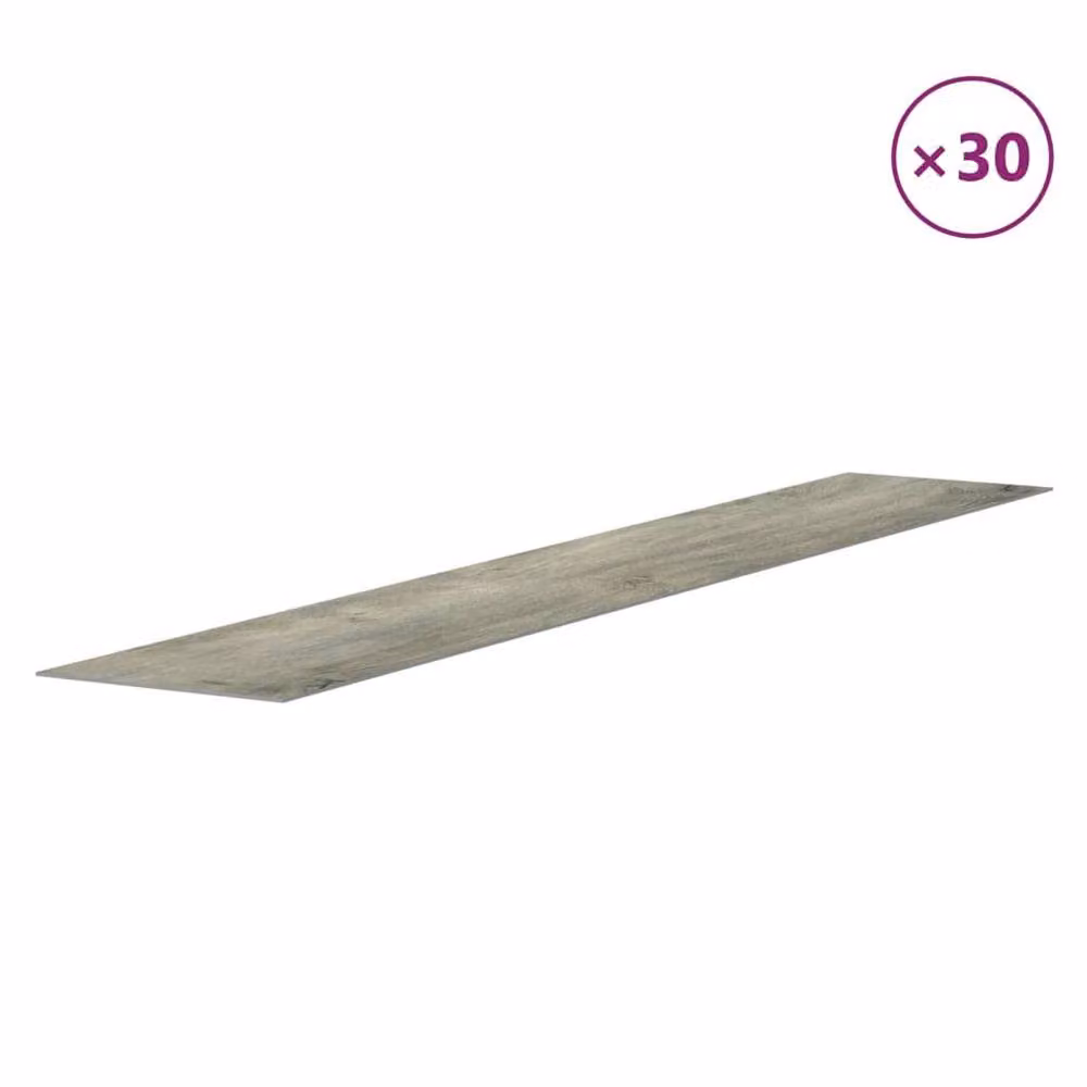 Berkfield Home Grey Wood Look PVC Wall Panels – 2