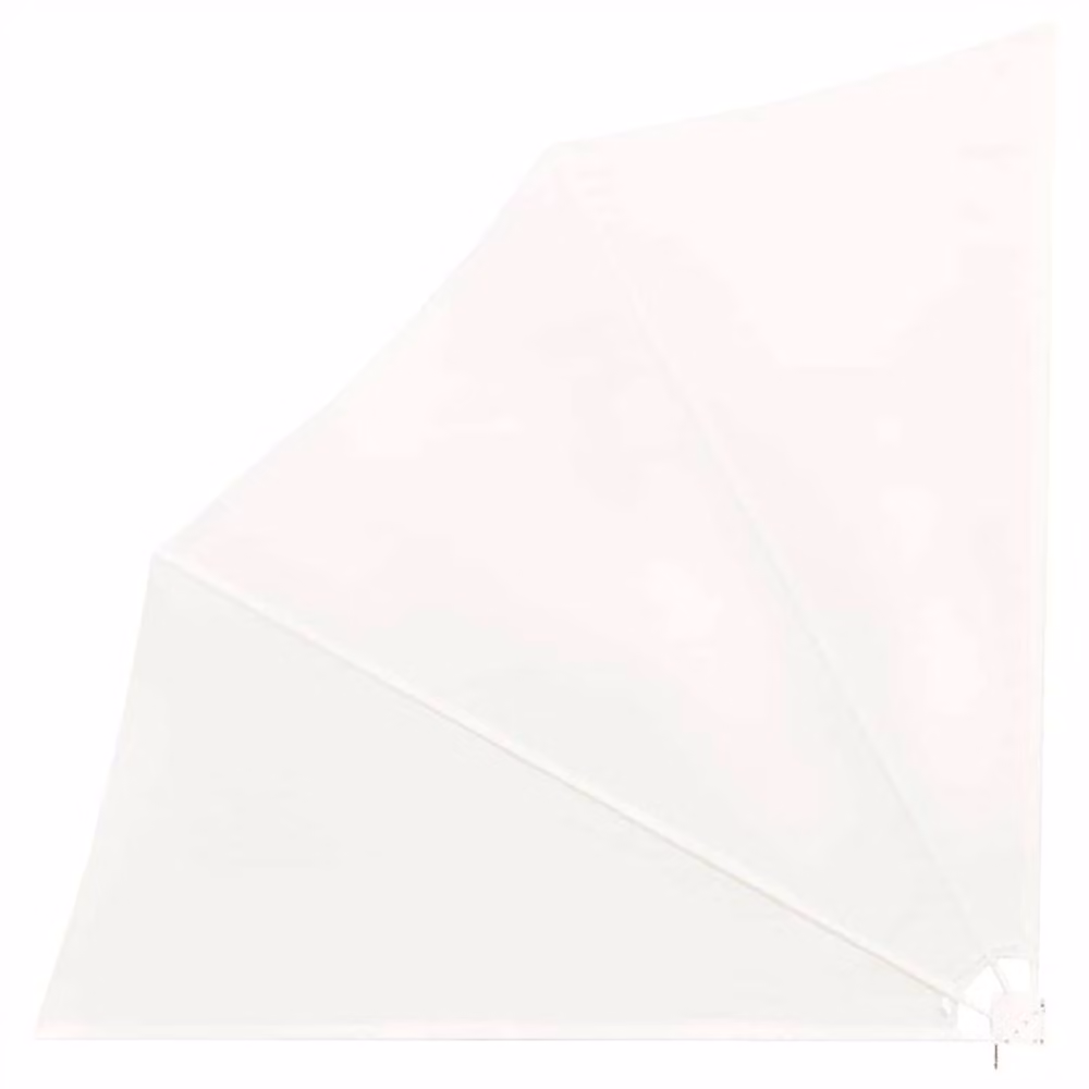 Berkfield Home Collapsible Balcony Side Awning in Cream, W/D/H: 140 x 140 x 140 cm – 2