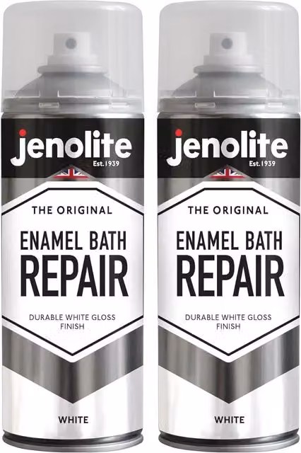 Jenolite Opaque Gloss Touch Up Enamel Paint in White, 2.0 l