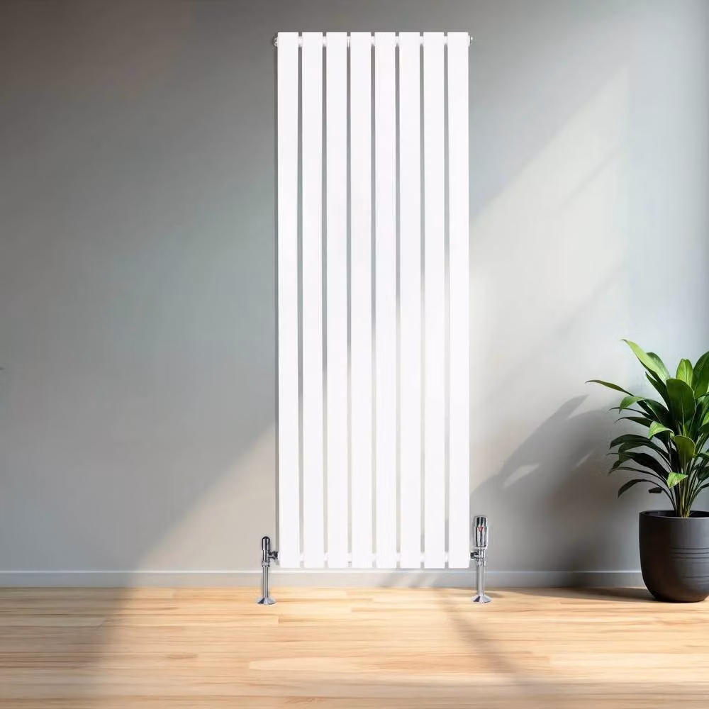 Monstershop Flat Single Column Steel Radiator, White, H: 160 cm, W: 56 cm – 2
