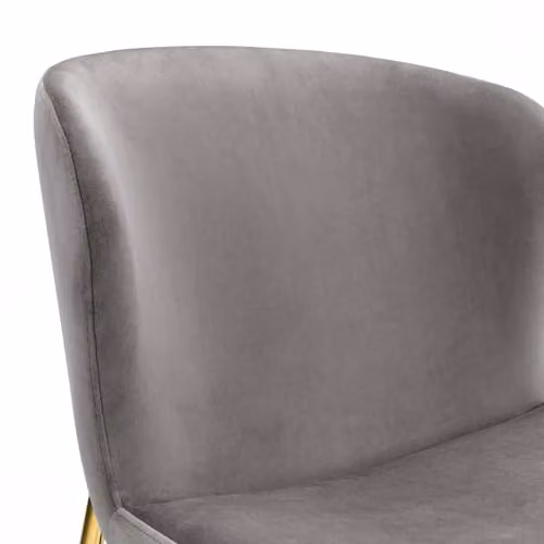 Julian Bowen Harper Set of 2 Grey Velvet Upholstered Dining Chairs – 3