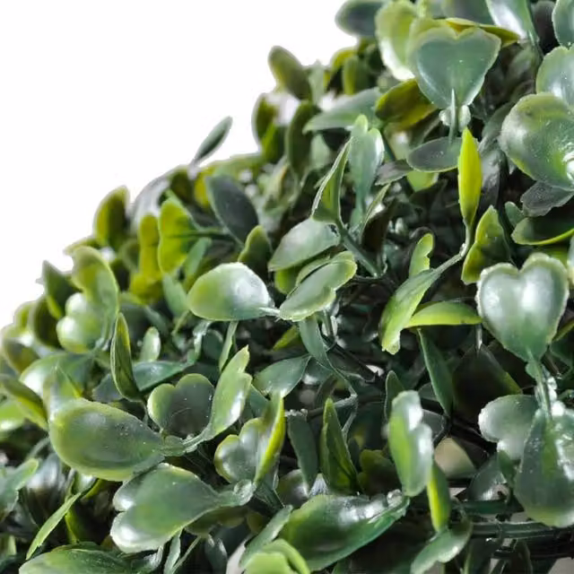 Berkfield Home Lush Boxwood Ball Artificial Leaf Topiary, 2 Pack, Green, Diameter: 35 cm