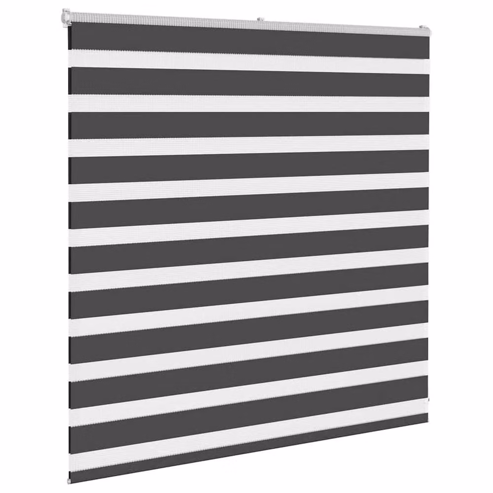 Berkfield Home Black Zebra Day and Night Blind, W: 140 cm, H: 100 cm – 3