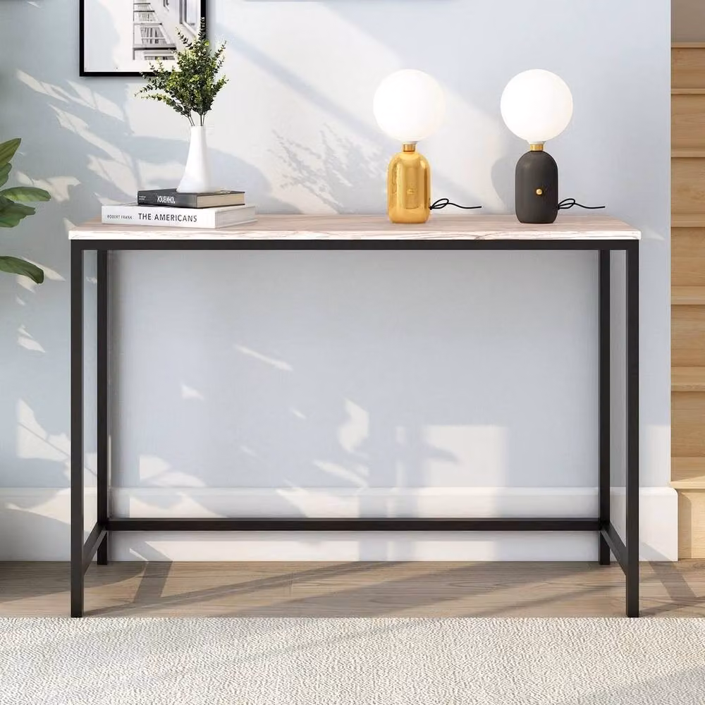 FORGEVIO Multicolour Industrial Metal Console Table and Computer Desk – 3