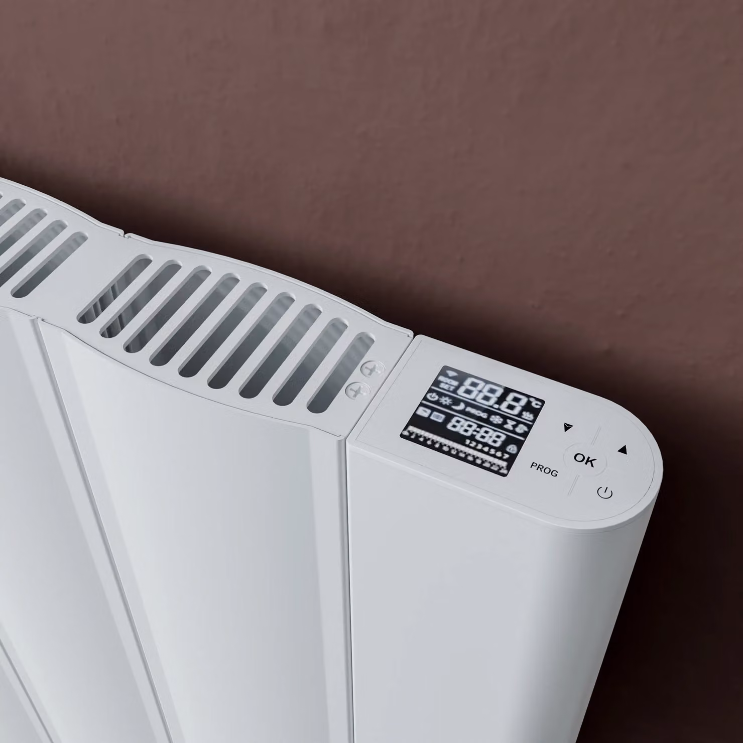 Agadon Cologne Electric Aluminium Designer Radiator in White, W/H: 61 x 160 cm – 3
