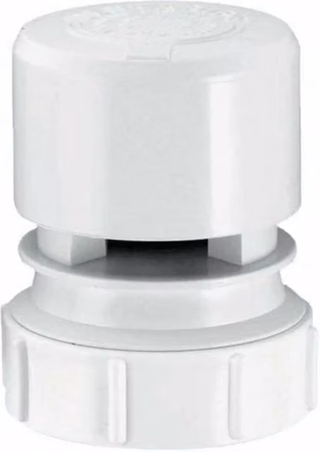 McAlpine Air Admittance Valve Pipe Vent 40mm 43mm Compression in White