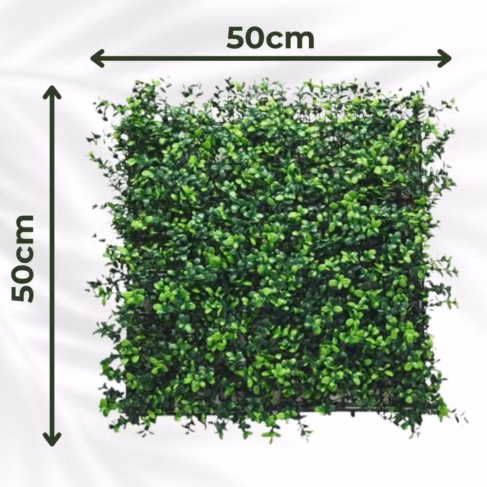 Ark Mat Boxwood Artificial Plant Wall Panel in Green, 50 x 50 cm – 2