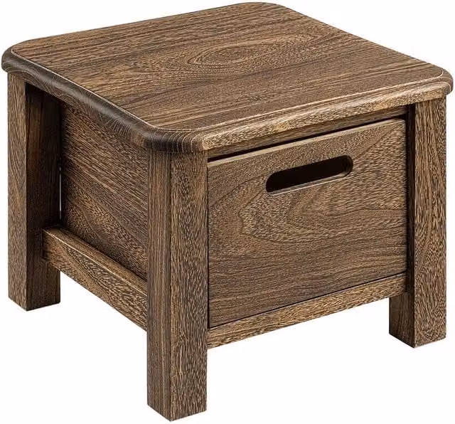 KORVIXA Brown Wood Shoe-Changing Bench with Storage Drawers – 1