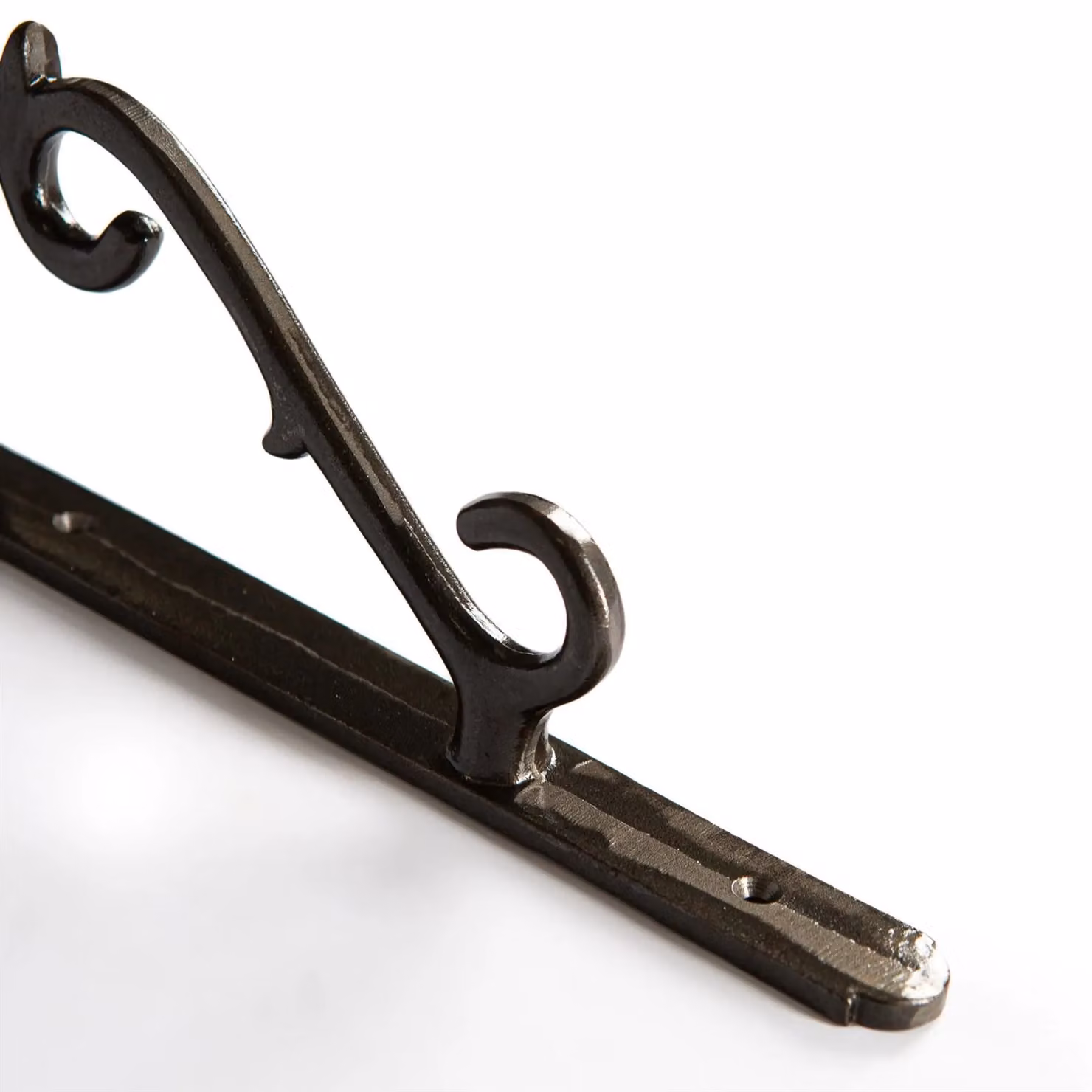 Hammer and Tongs Scroll Iron Shelf Bracket in Grey Matt, Pack of 6, Diameter: 205 mm – 2