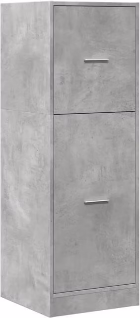 Berkfield Home Elegant Apothecary Cabinet in Concrete Grey, W/D/H: 40 x 41 x 118 cm – 1