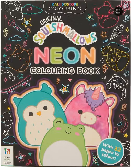 Squishmallows Colouring Book for Children, Multicolour