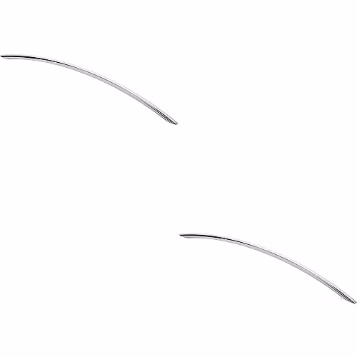 Loops 2 Pack Curved Bow Cabinet Pull Handles in Chrome, 408 mm Length with 352 mm Fixing Centres