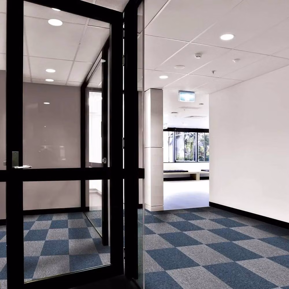 Monstershop Glue Down Carpet Tiles in Blue and Grey, 10m2 – 4